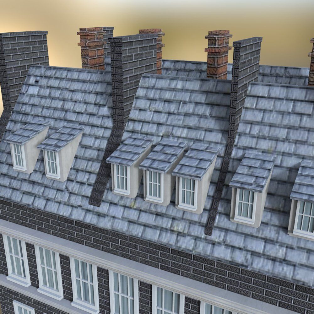 No 10 Downing Street for obj and fbx 3D model_11