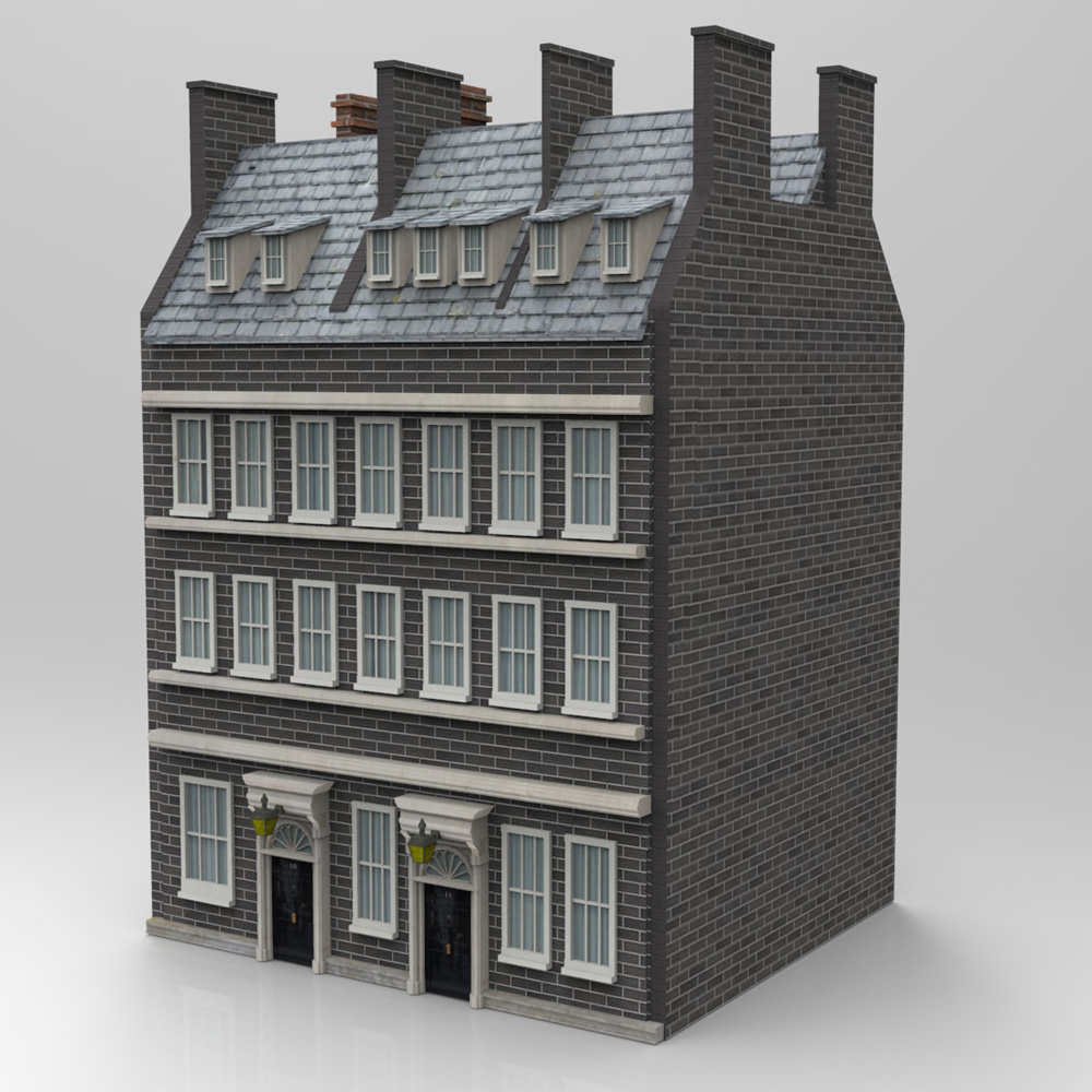 No 10 Downing Street for obj and fbx 3D model_1