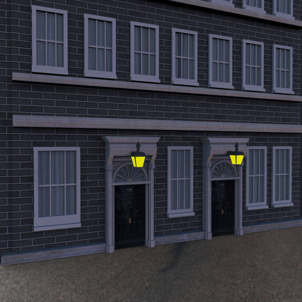No 10 Downing Street for obj and fbx 3D model_3