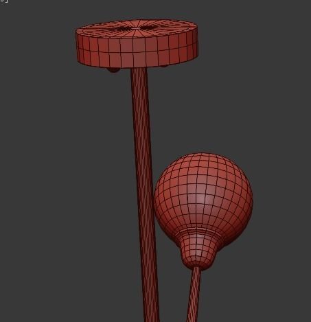 Mace chandelier 3D model_5