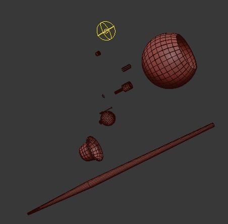 Mace chandelier 3D model_6