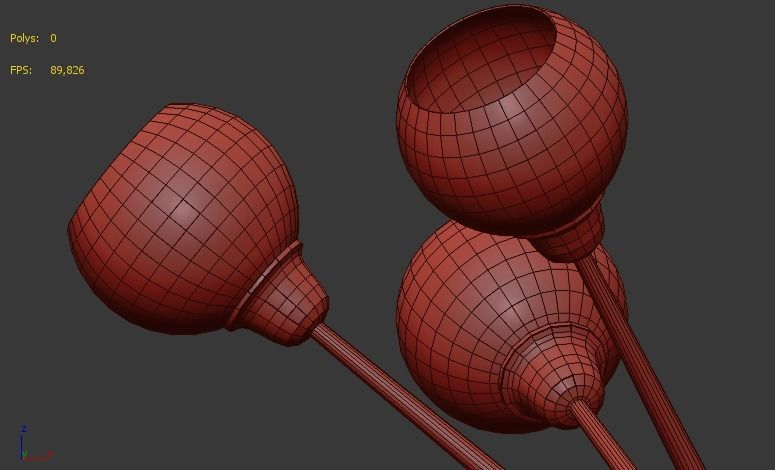 Mace chandelier 3D model_7