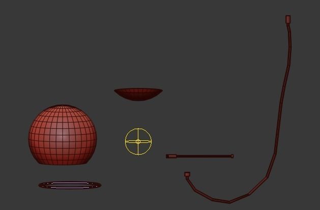 Melissa Chandelier 3D model_4