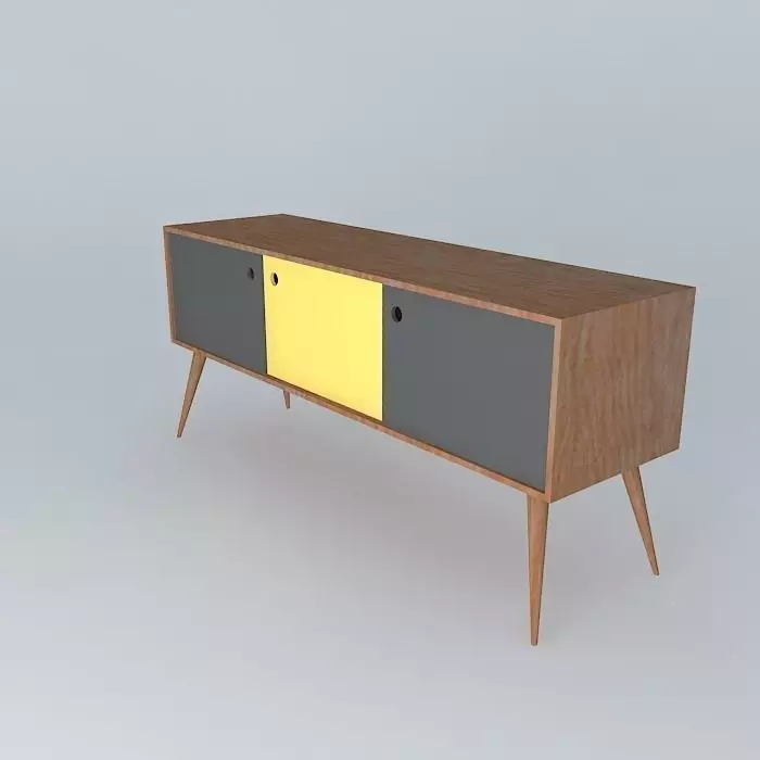 Sideboard Retro Design Free 3D model