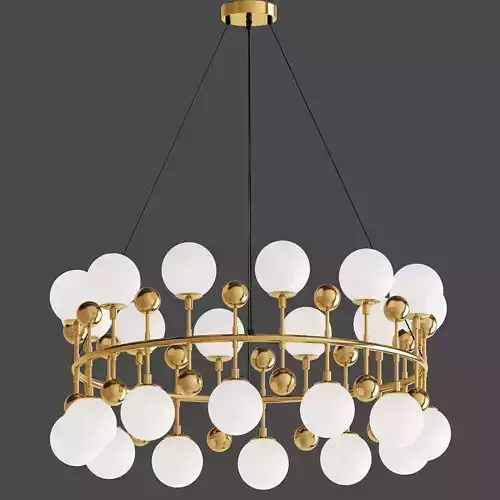 milk bubble ring chandelier