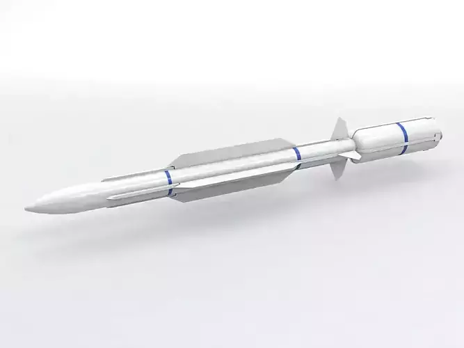 RIM 161 Standard Missile 3 Low-poly 3D model