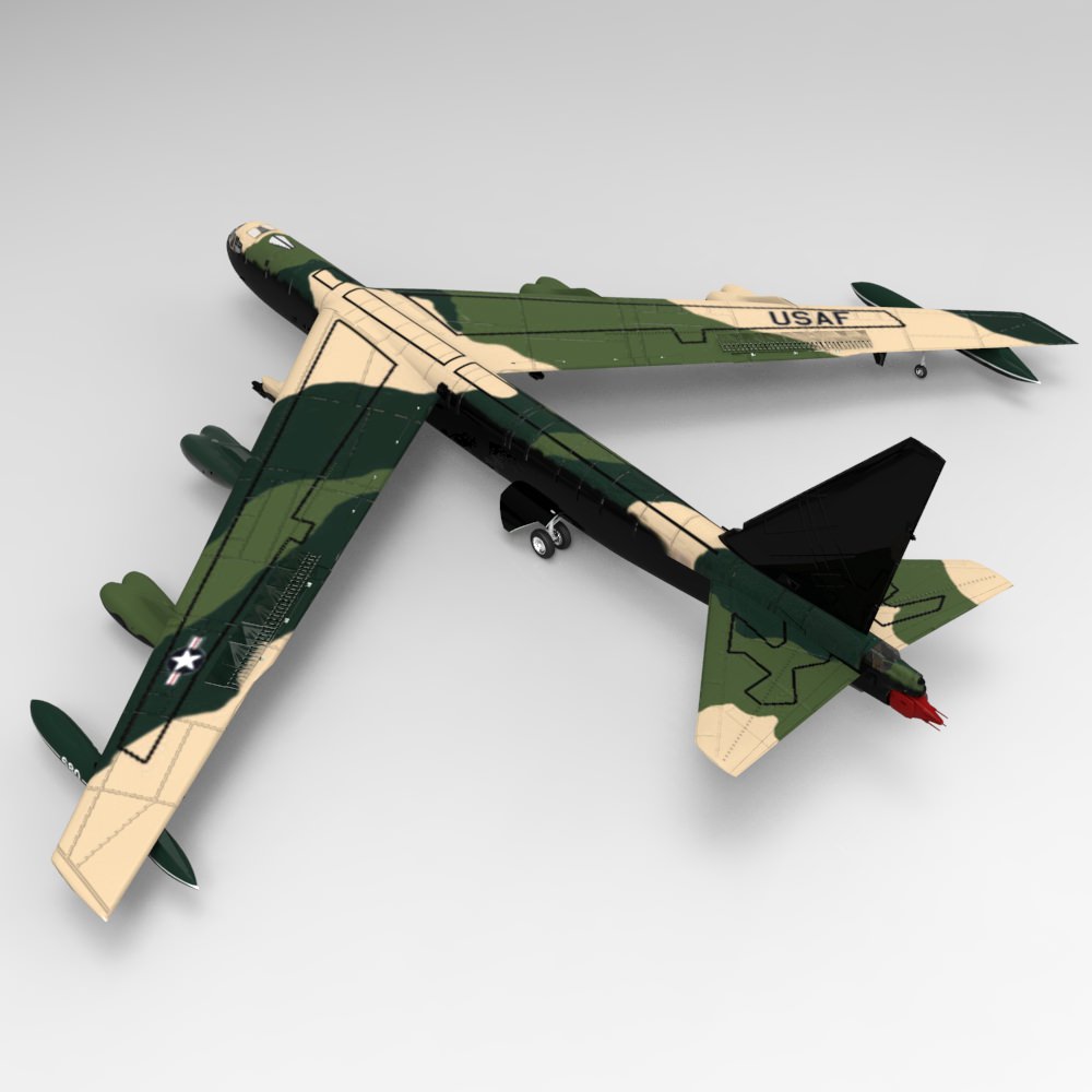 B 52 Stratofortress Studio Max obj 3D model_5