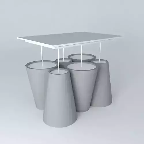 Pending Modern 6 Spotlights Free 3D model