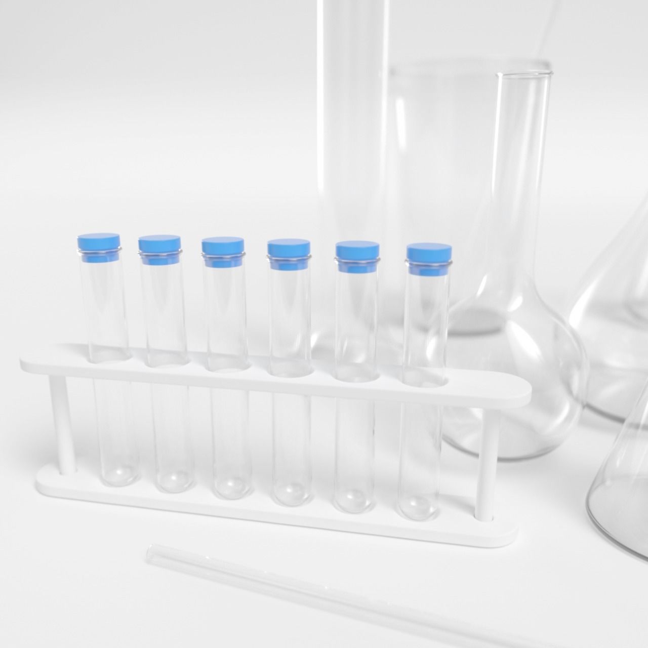 Medical Flask 3D model_2