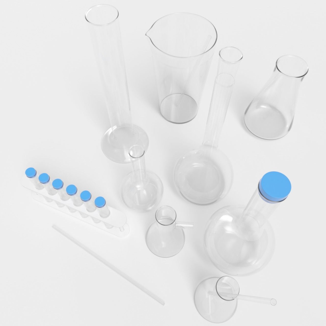 Medical Flask 3D model_4