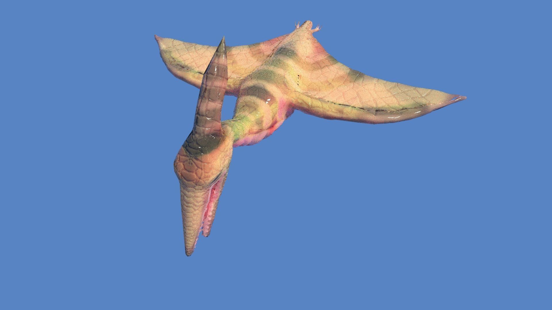 pteranodon dinosaur 3D model_4