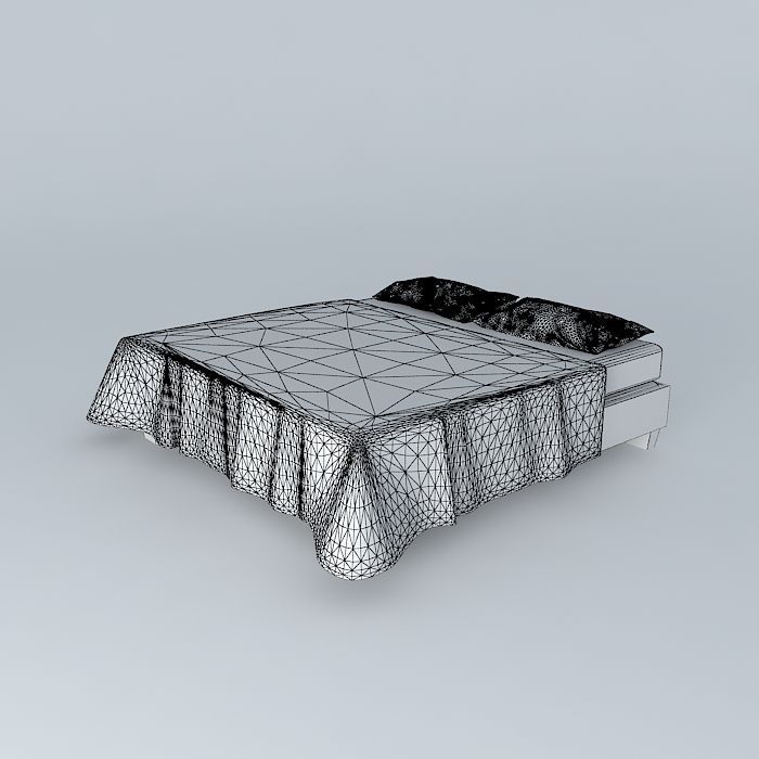 Super King Simple Free 3D model_4