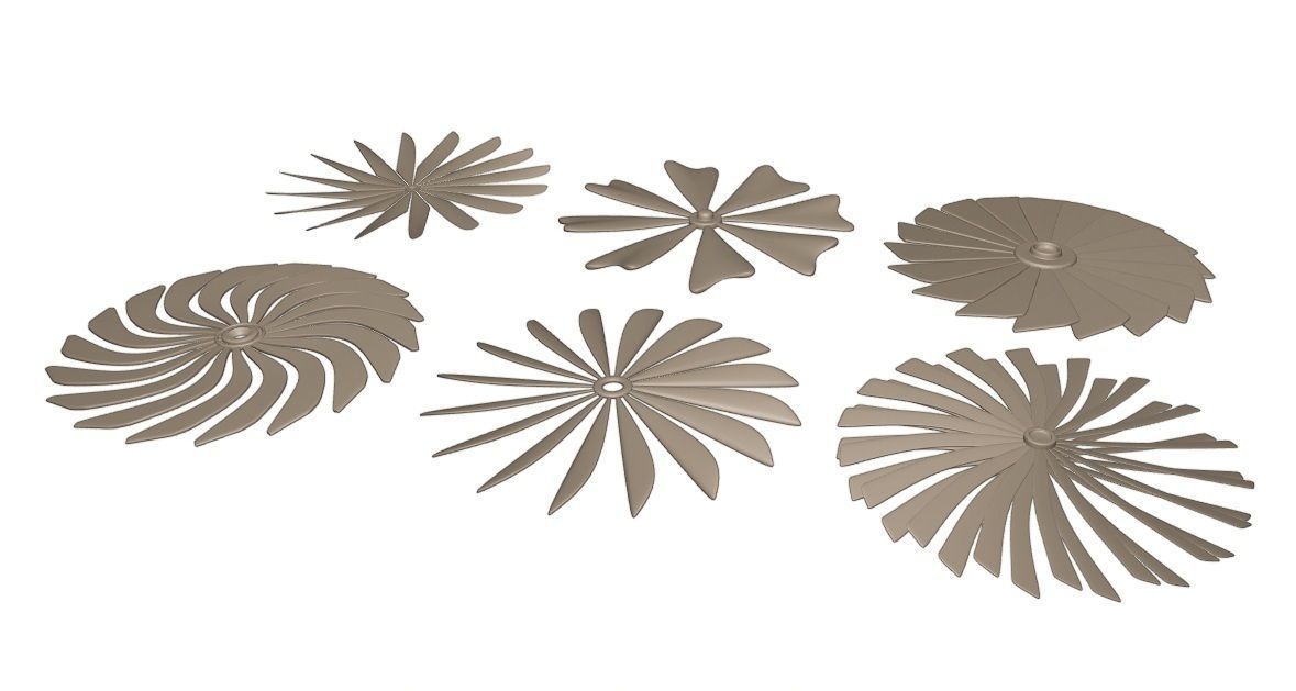 High-poly Propellers Collection vol1 3D model_1