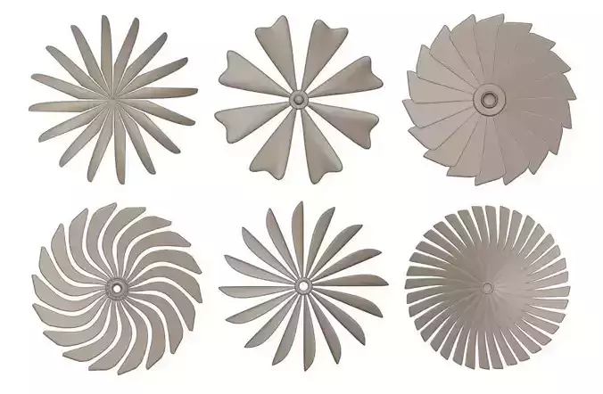 High-poly Propellers Collection vol1