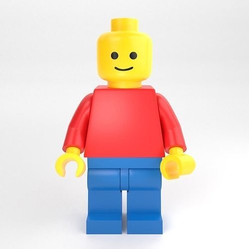 LEGO standard minifigure 3D model