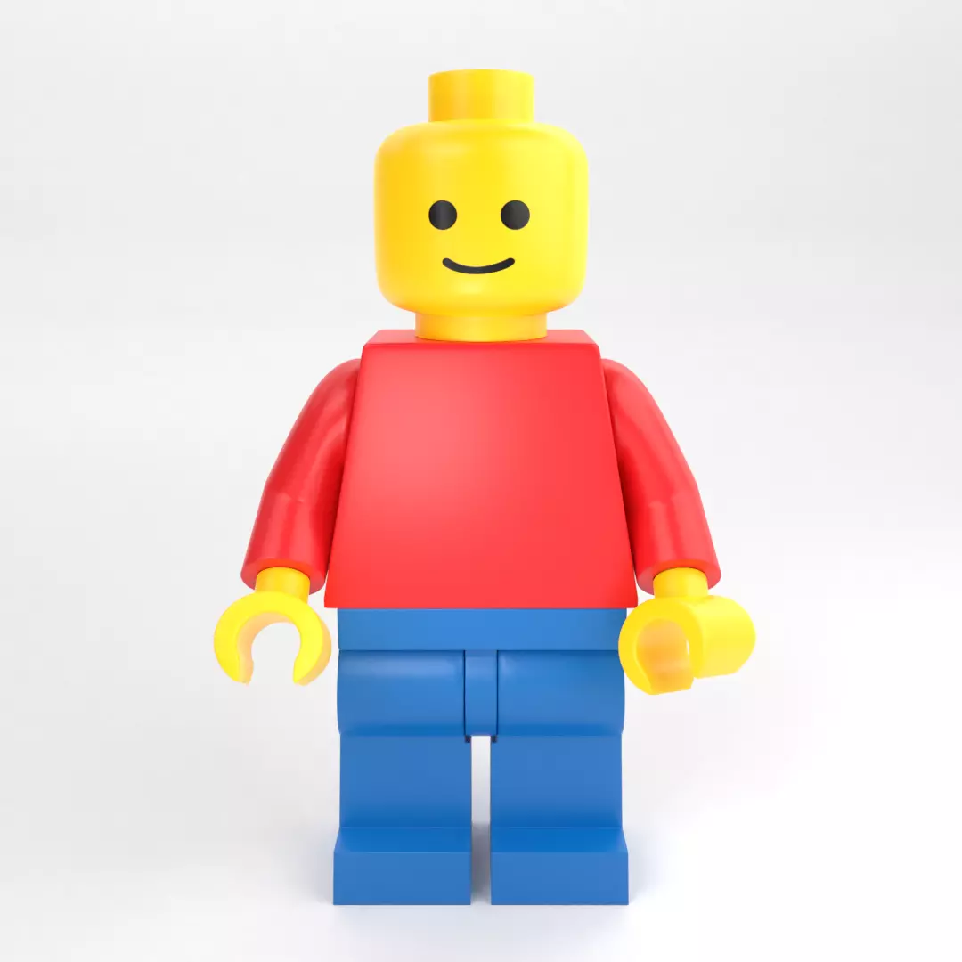 LEGO standard minifigure 3D model_0