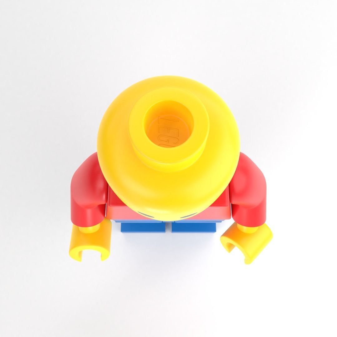 LEGO standard minifigure 3D model_2