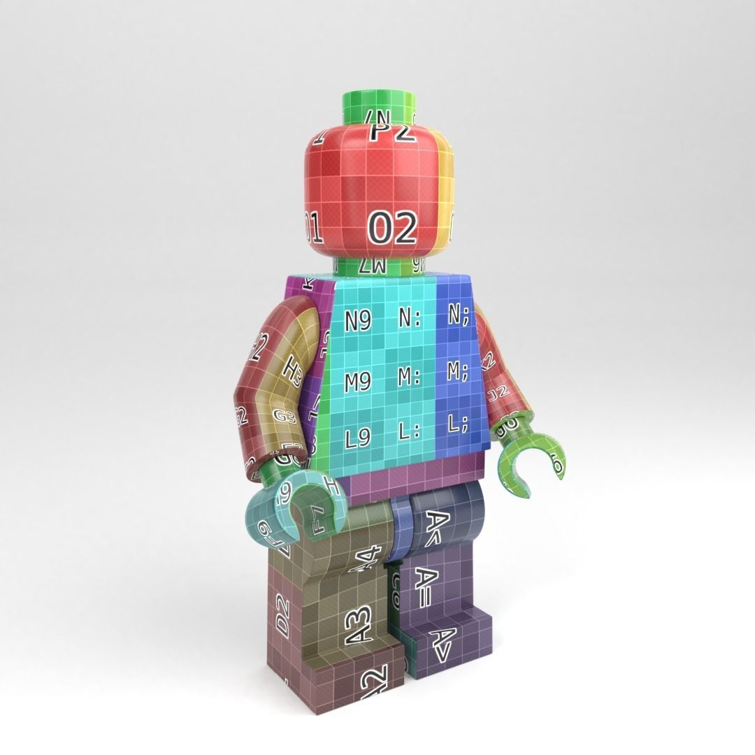 LEGO standard minifigure 3D model_17