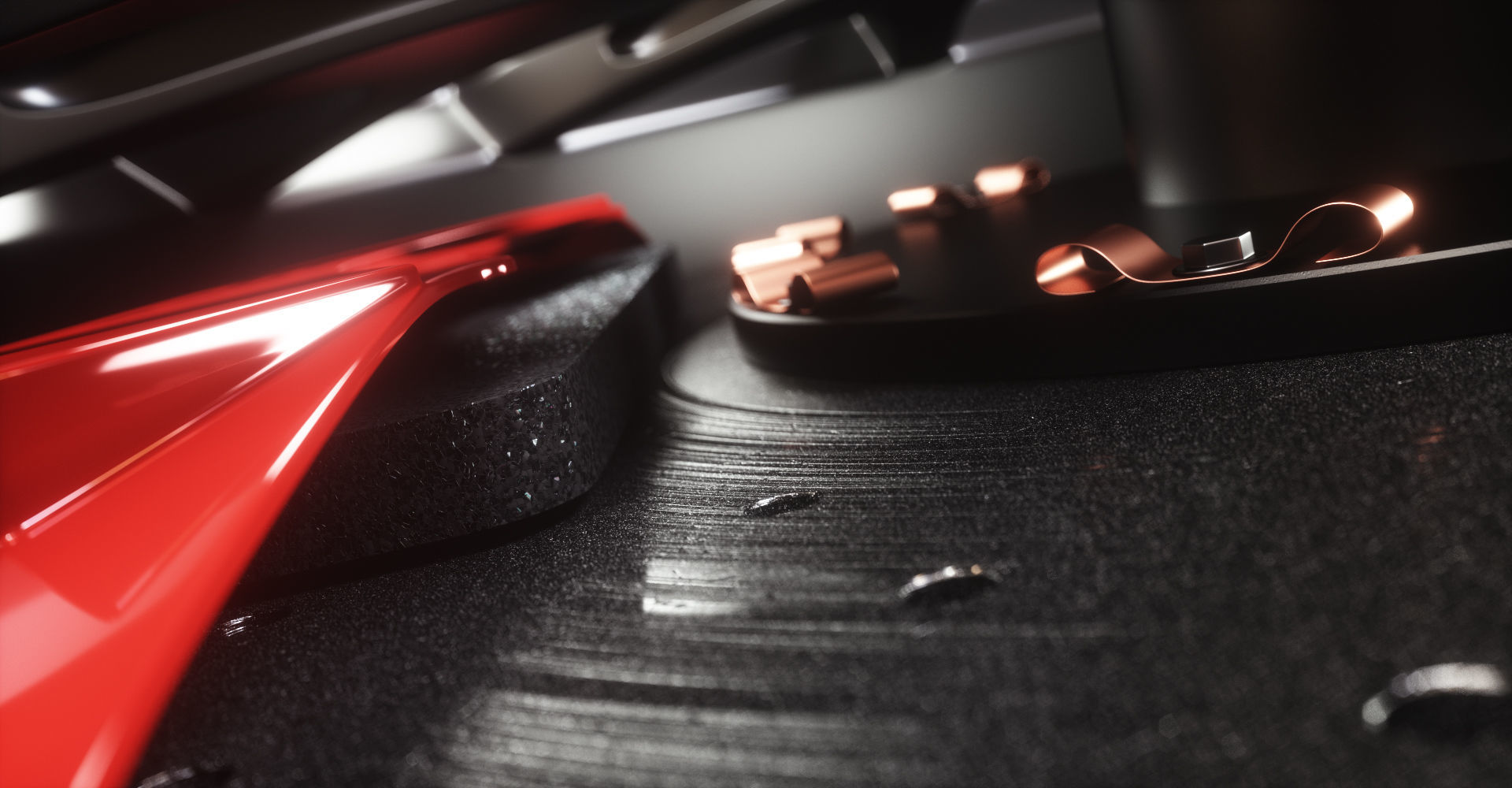 Sport Car Wheels Tesla Michelin Low-poly 3D model_17