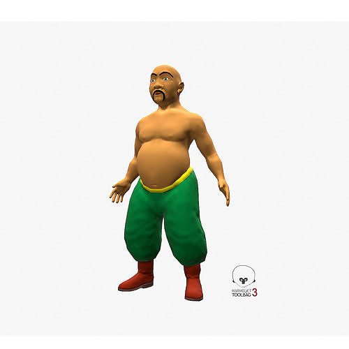 Eastern Dude Low-poly 3D model