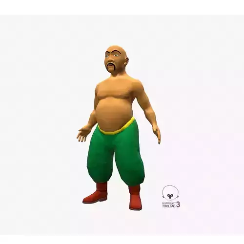 Eastern Dude Low-poly 3D model