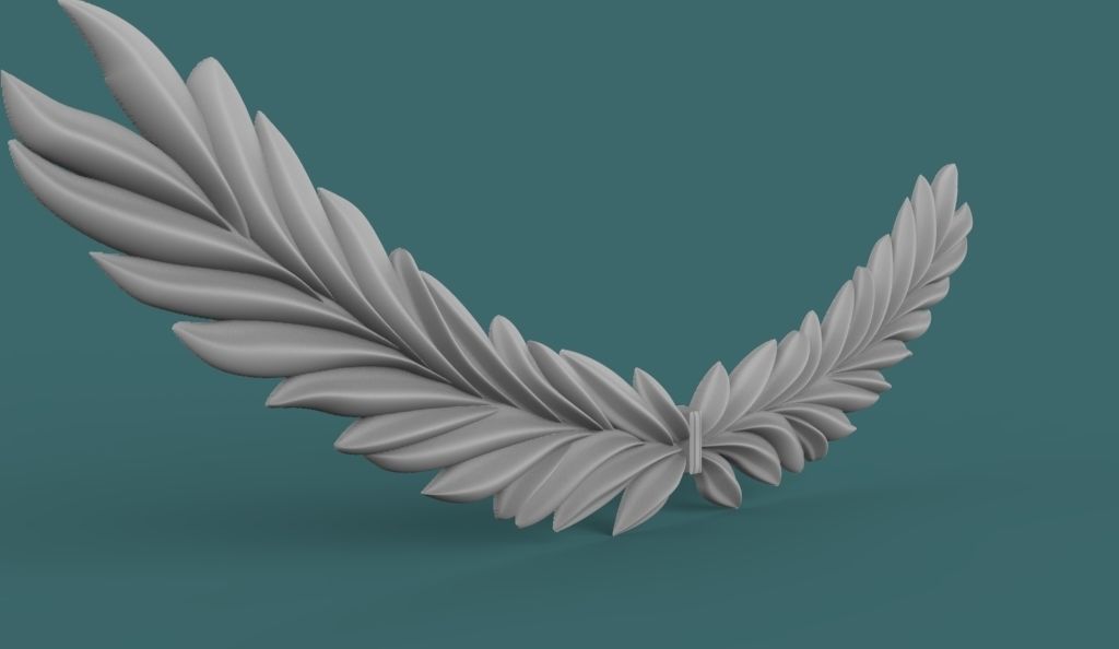 Wreath 3d stl model for cnc 3D print model_2