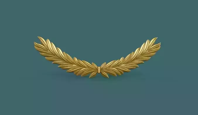 Wreath 3d stl model for cnc