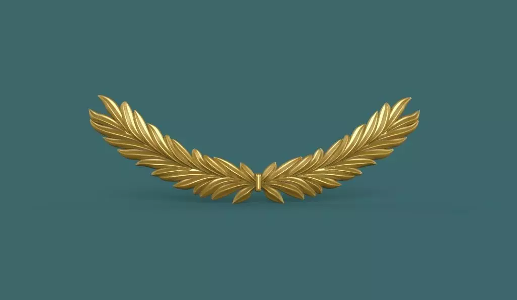 Wreath 3d stl model for cnc 3D print model_0