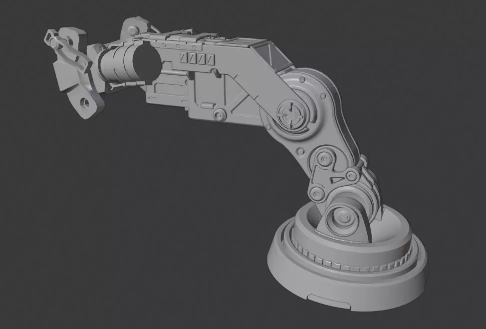 Sci-fi landing leg-1 Free 3D model