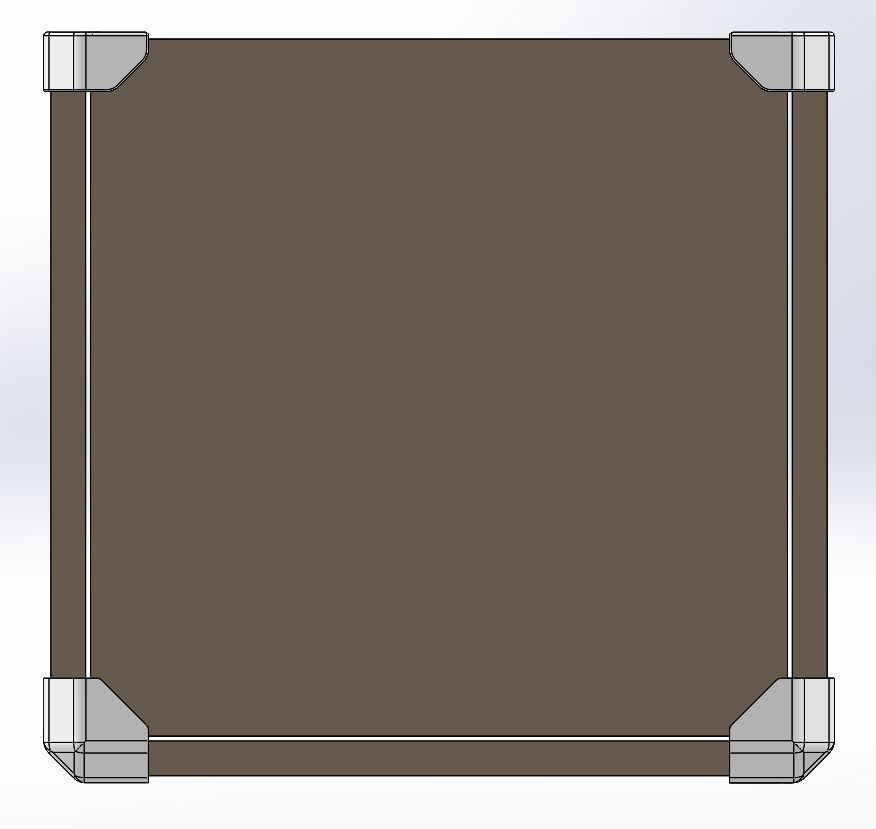 Connectors wooden box with metal handles 3D print model_4