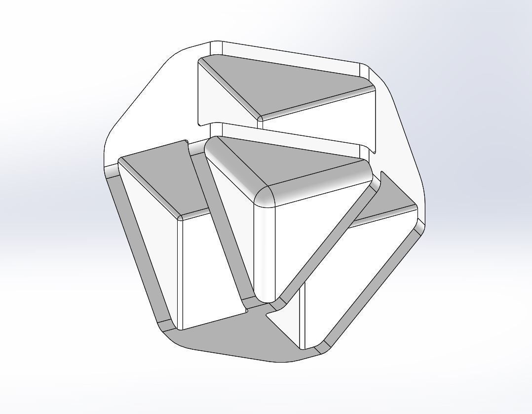 Connectors wooden box with metal handles 3D print model_3