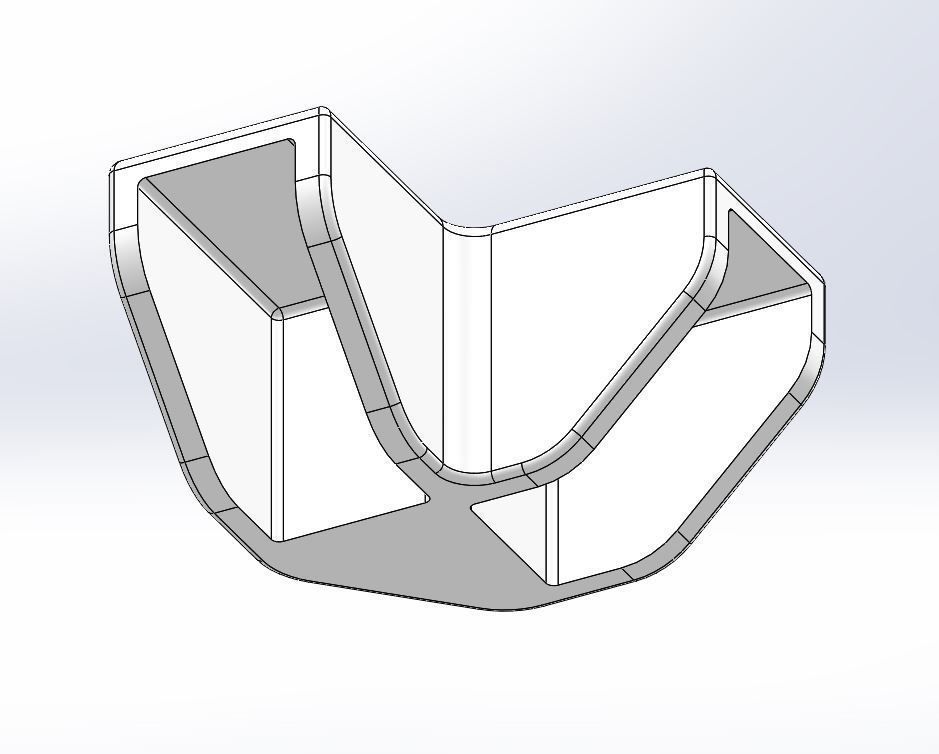 Connectors wooden box with metal handles 3D print model_2