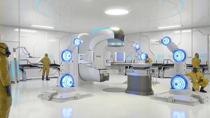 Laboratory 2050 Low-poly 3D model