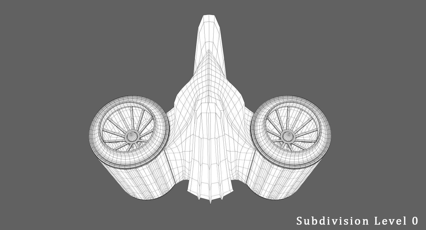 Underwater Drone Concept Low-poly 3D model_12