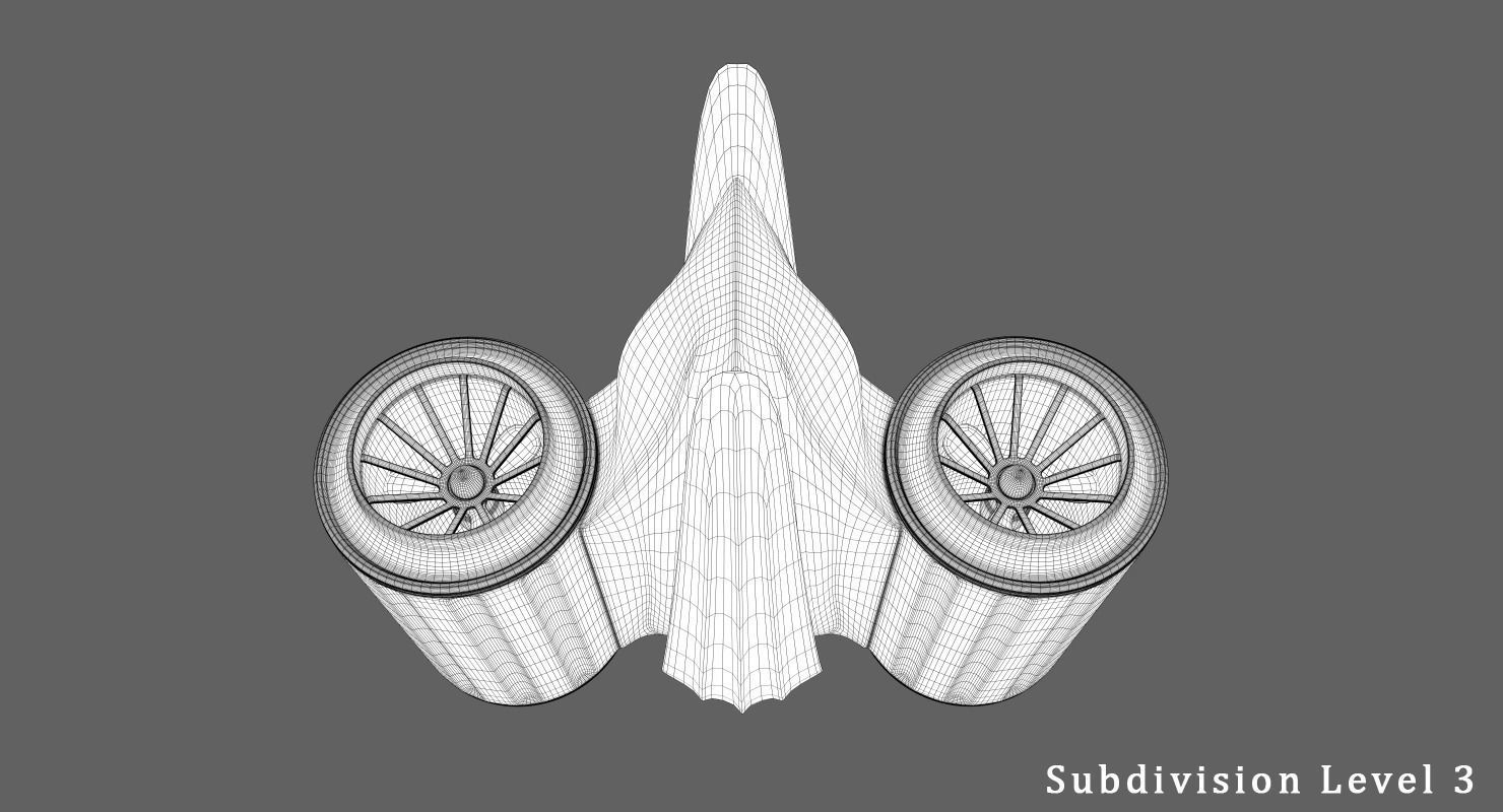 Underwater Drone Concept Low-poly 3D model_13