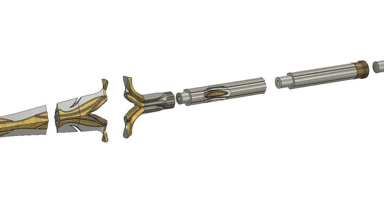 Assassins Creed Odyssey Leonidas Spear V6 of 6 my way 3D print model_5