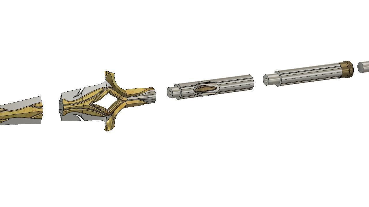 Assassins Creed Odyssey Leonidas Spear V6 of 6 my way 3D print model_4