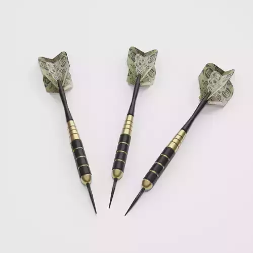 Darts arrow 3D model