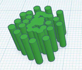 Stalks cylinders Free 3D model_0