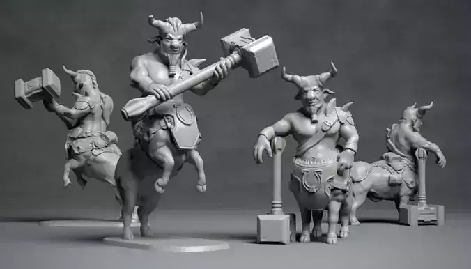 Bull Centaur - 3D printable character 3D print model