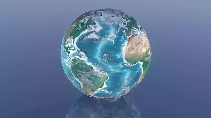 21K Relief Earth 3D Model