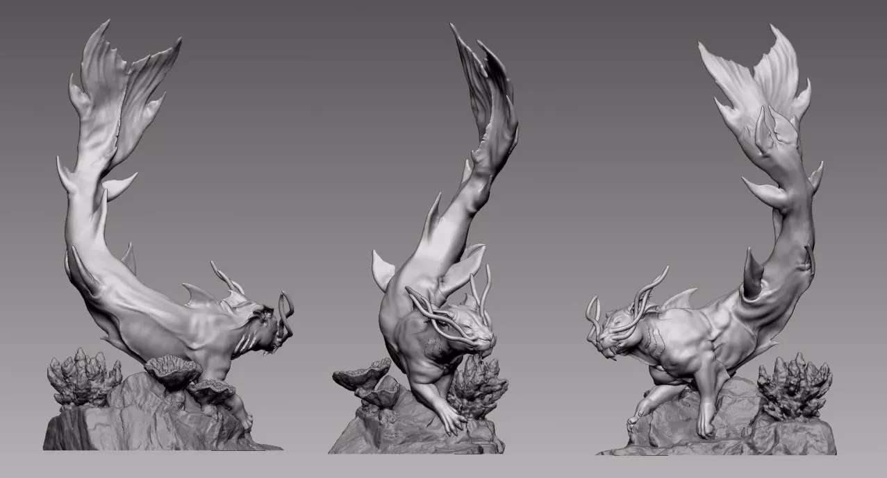 Sea Lion - 3D printable character 3D print model 3D print model_0