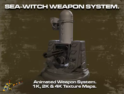 SEA WITCH WEAPONS SYSTEM Low-poly 3D model_0