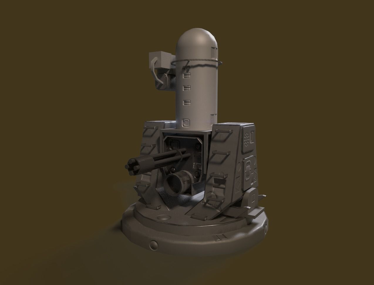 SEA WITCH WEAPONS SYSTEM Low-poly 3D model_5