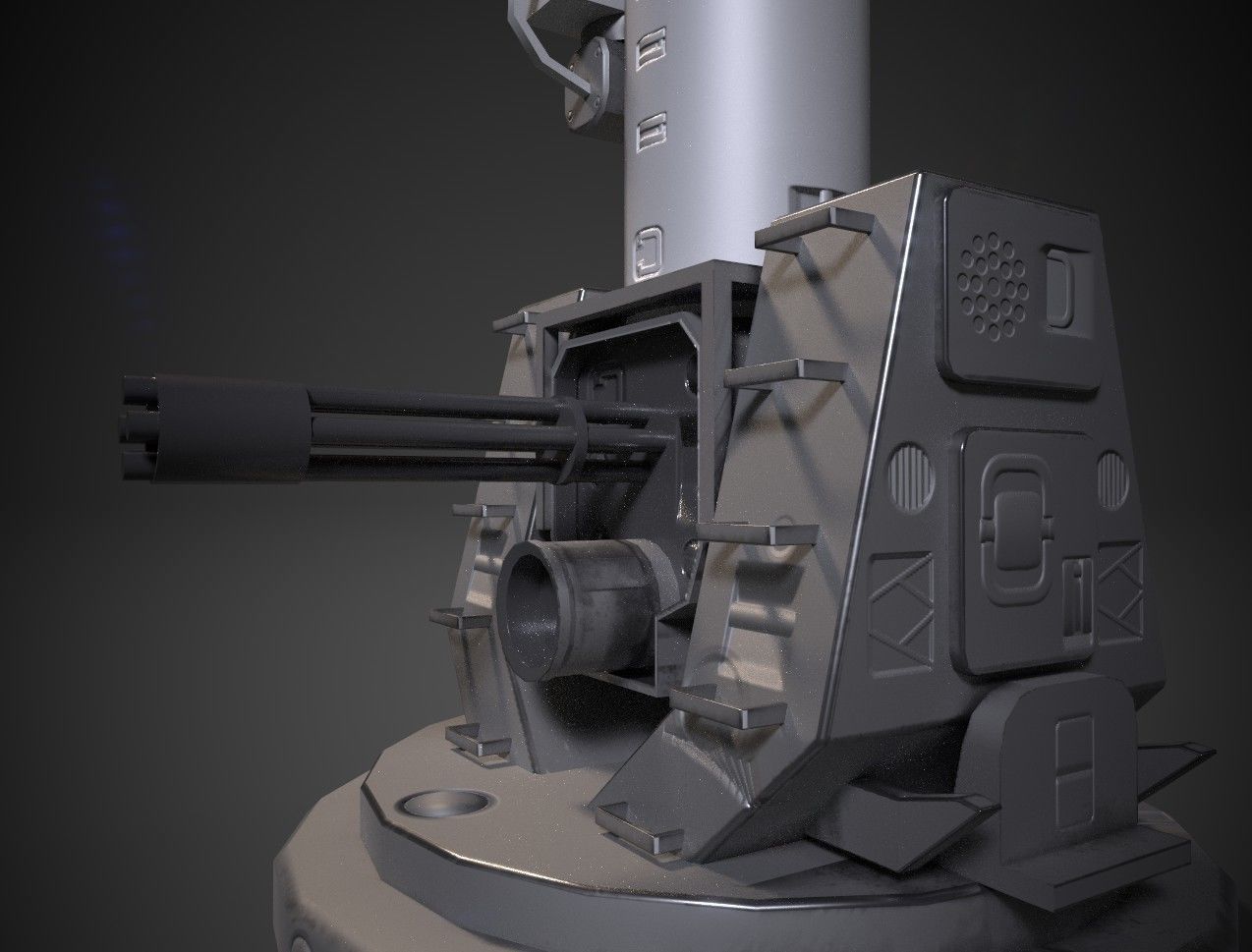 SEA WITCH WEAPONS SYSTEM Low-poly 3D model_3