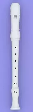 Flute plastic pipe with holes in it 3D model