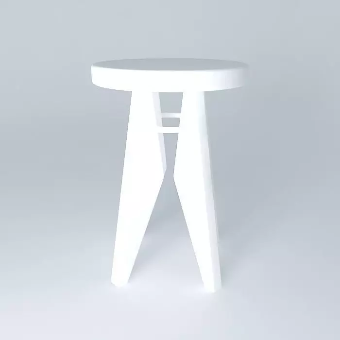 Banco Stool Solvay Jean Prouvé Free 3D model