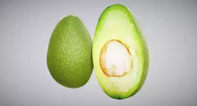 Avocado Low-poly 3D model