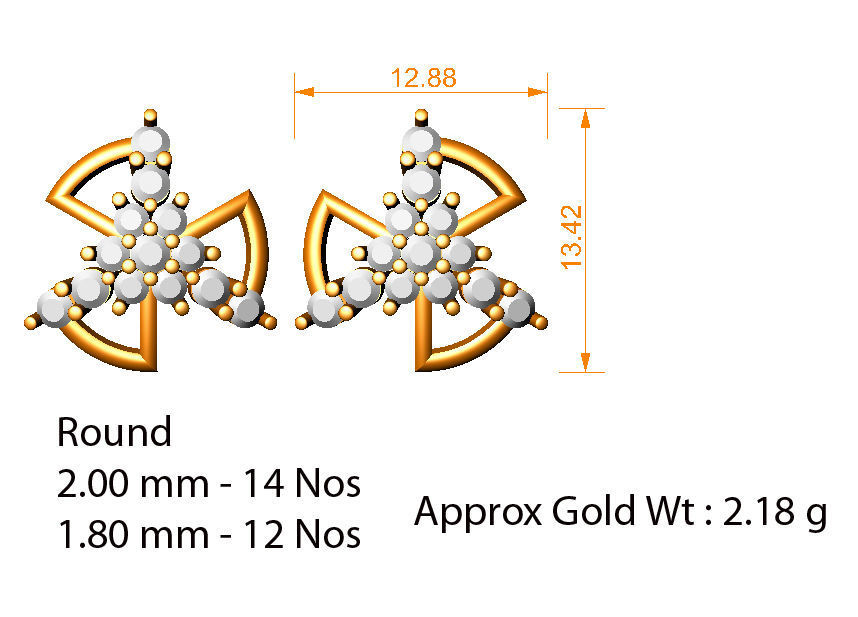 88 nose pins cad 3dm stl details 3D print model_24