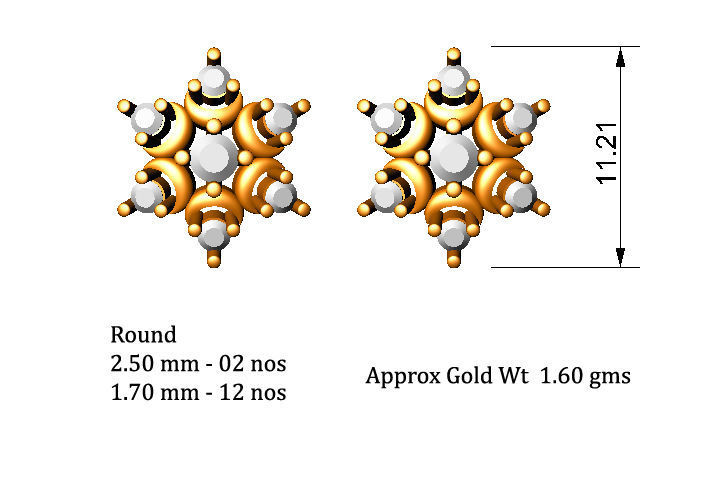 88 nose pins cad 3dm stl details 3D print model_38